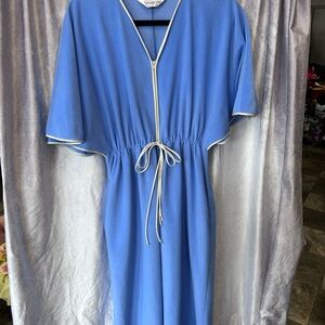 Vintage Velour Vanity Fair Lounge-ware Housedress